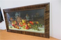 Antique Frame Our Native Fruits Picture 32.5 x 19