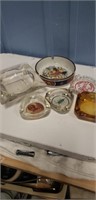 6 vintage ashtrays