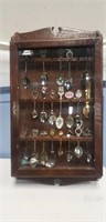 Vintage spoon rack with spoons