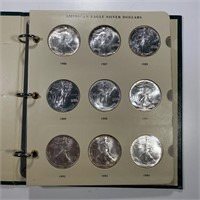 1986-2011 Silver Eagle Complete Book GEM BU 27 CNS