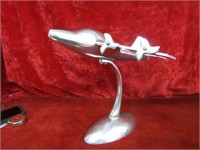 Aluminum desk airplane figure.