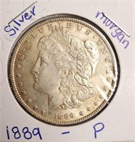 (29) - 1889 SILVER MORGAN DOLLAR