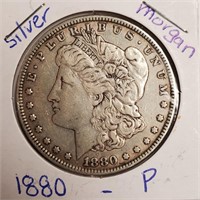 (24) - 1880 MORGAN SILVER DOLLAR