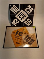 Antique Ice Placards