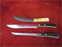 (3)Knives. Robeson, Ecko forge skinner