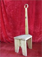 Wood step stool.