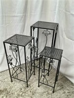 3 Nesting Accent Tables / Plant Stands