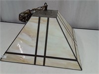 Vintage Stained Glass Hanging Lamp