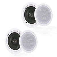 Open Box Pyle Pair 5.25 Flush Mount In-wall In-cei