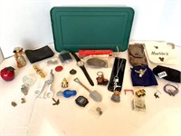 LOTS OF ASSORTED ITEMS - (LOOK CLOSE) IN PLASTIC