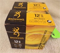 (2) 25 RD BOXES OF BROWNING 12 GA SHELLS