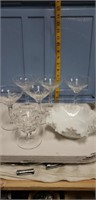 Milk glass, crystal/glass