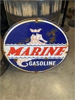 Marine Gasoline sign