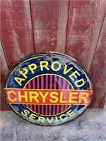 Chrysler Approved Service sign