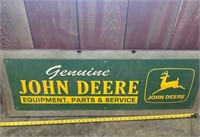Genuine John Deere Equipment, Parts &Service sign