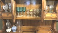 GROUP OF STEMWARE MISC OIL LAMPS