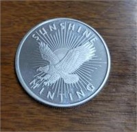 One Ounce Silver Round: Sunshine Mint #4