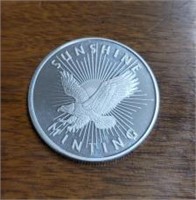 One Ounce Silver Round: Sunshine Mint #8