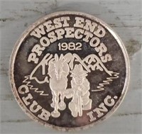 1982 Prospectors .999 Fine Silver 1-oz Round