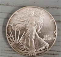1987 US American Eagle Silver Dollar