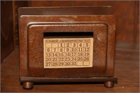 Vintage Bronze Roycroft Desk Calendar
