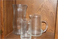 Vase And 2 Pitchers
