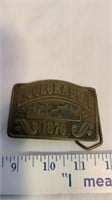 Colorado 1876 belt buckle