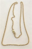 14KT YELLOW GOLD 20INCH ROPE CHAIN 6.60 GRS