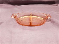 Jeannette Glass 2 Part Relish Tray