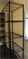 Rolling Metal 5-Shelf Storage Rack Shelf