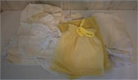 Whtie & Yellow Sheer & Cotton Curtains