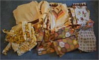 Large Lot of  Vintage 1960's & 70's Curtains