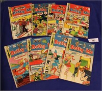 8 pcs. Vintage Betty & Me Comic Books