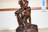 Wooden Figure, 13 inch tall