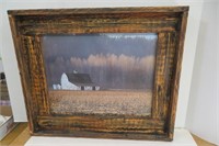 Framed Barn Art 26" x 22" high