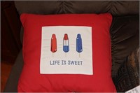 Life Is Sweet throw pilllw