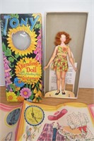 Vintage Paper Doll with Clothes & Original Box