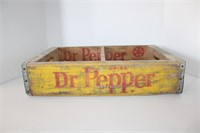 Vintage Wood Dr Pepper Crate  12 x 18