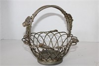 Godinger Silver Art Co Grapewire  Basket 7x7"