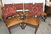 Beautiful Jametown Barley Twist Leather Chairs