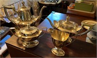 Sterling Silver Gorham Plymouth Pattern Tea Set
