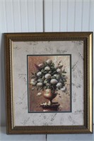 framed "Floral Expressions" by Welby paintings 28"