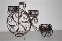 Metal ticycle w/ three baskets. 21"T x 30" L