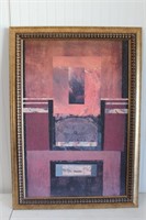 Framed " Art Projections" 41.5 Tall x 29" Wide