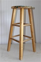 Wood bar stool 28.5" Tall