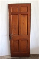 Vintage wood door- does not have hinges or door kn