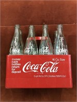 Vintage Coca-Cola 6 Pack Holder and Bottles