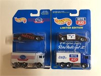Lot of 4 Hot Wheels Cars in The Package