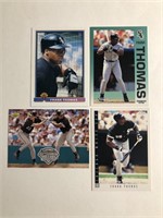 Lot of 4 Frank Thomas Baseball Cards