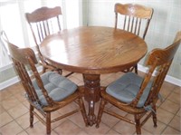 Kitchen Table with leaf 6 chairs